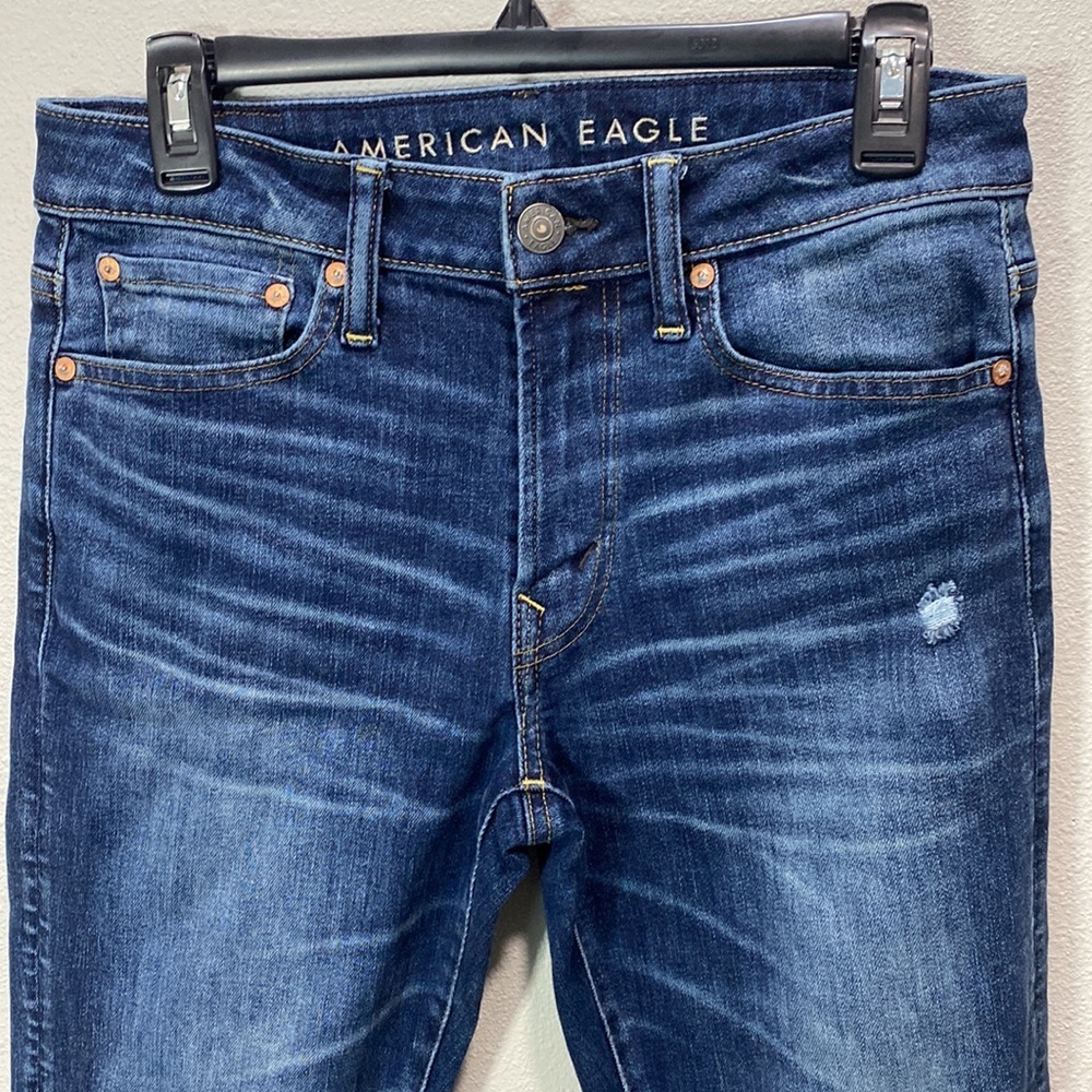 American Eagle athletic skinny jeans 29x32 - Picture 2 of 11